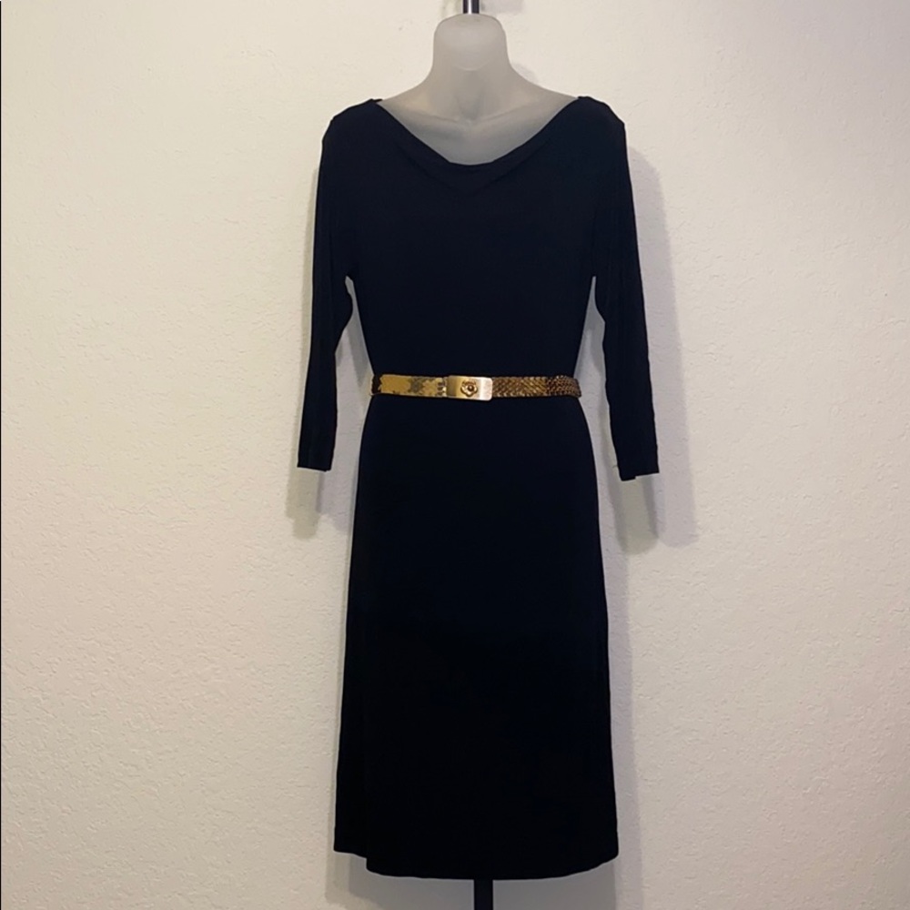Chico’s Travelers Black Dress small